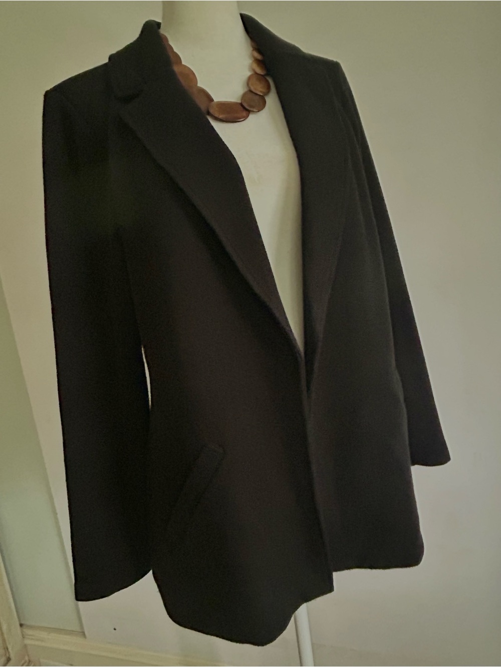 Matty M Black Knit Tailored Blazer Cardigan Sz M NWOT